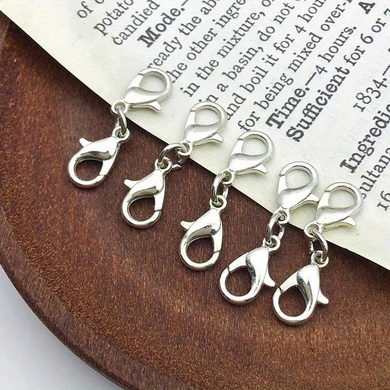 10pcs Silver Plated Lobster Clasps For Bracelets Necklaces DIY Hooks Chain  Closure Accessories For Jewelry Making