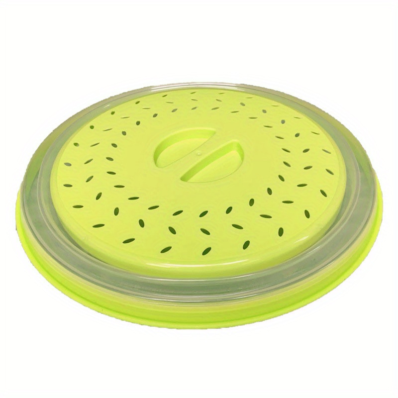 Collapsible Microwave Splatter Cover For Food With Silicone Mats, 10.5  Inch, Dishwasher-safe, Microwave Plate Cover With Steam Vent，BPA-Free 