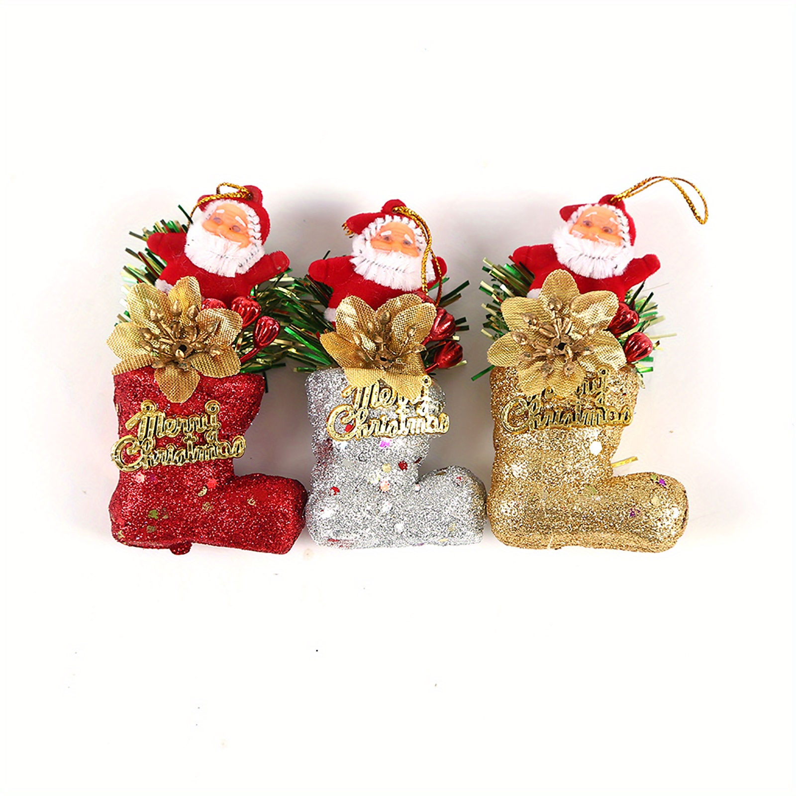 Dream Lifestyle Christmas Boots Reused Increase Atmosphere Decorate  Christmas Decoration Candy Boots for Gifts