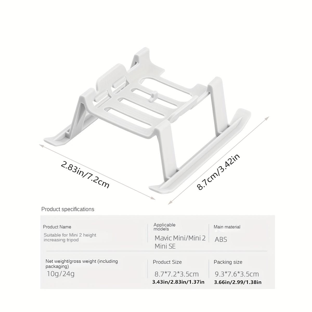 ドローン折りたたみ着陸装置拡張高さレッグサポートプロテクター三脚スタンドスキッド DJI Mini SE/Mini 2/Mavic アクセサリー