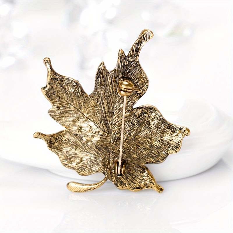 Maple Leaf Brooch Maple Leaf Hat Pin Maple Leaf Jewelry Leaves