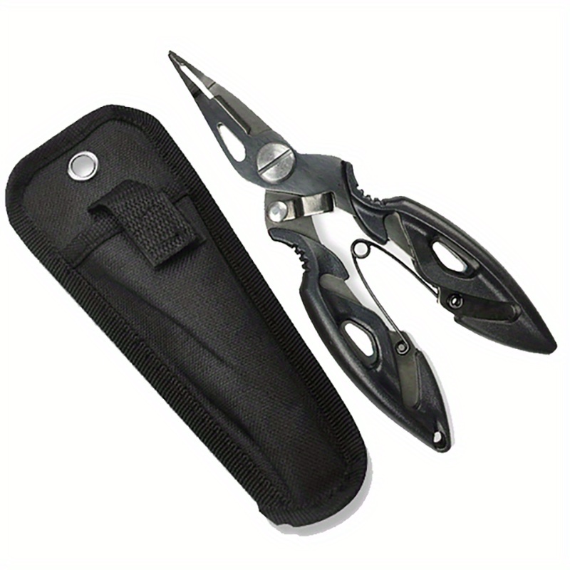 1pc Durable Stainless Steel Fishing Plier with Lure Cutter and Hook Remover  - Essential Outdoor Fishing Tool (12.5cm/4.92in)