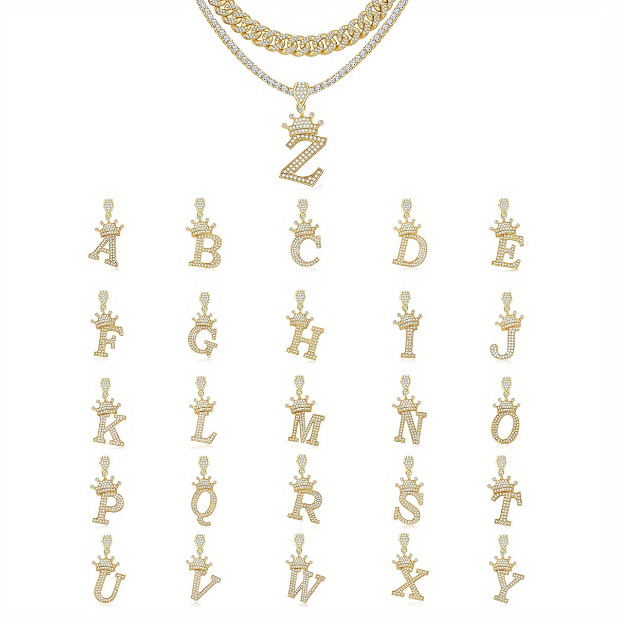 Corrente com Pingentes Monogram Play S00 - Fashion Jewelry