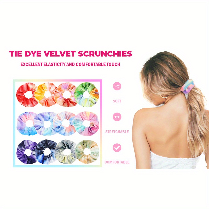 Velvet Hair Scrunchies For Girls And Womens, Set Of 6 Hair Band Scrunchies At ₹ 50/piece | Hair Scrunchies In Surat | ID: 2849907007288 - Foto 9