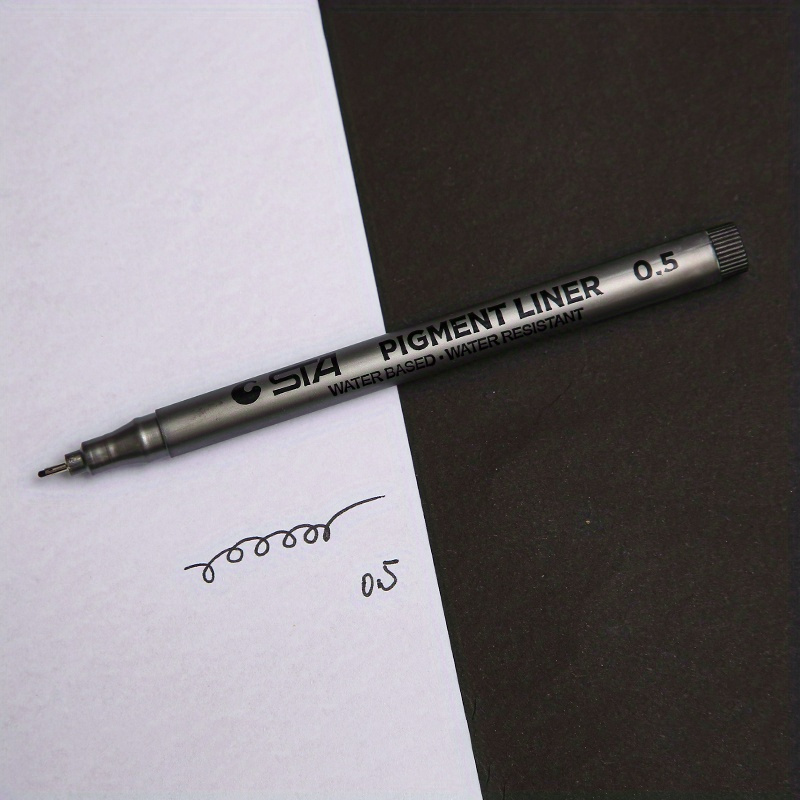 Fine Liner Pens Assorted Nibs 12pcs Black Micro Liner - Temu France