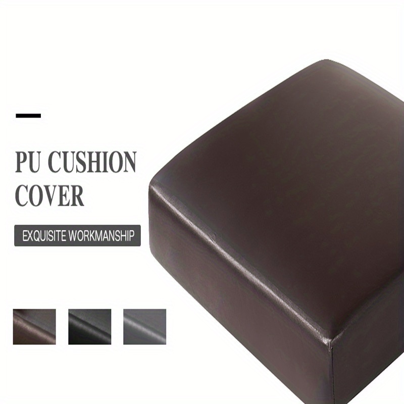 RUYII Anti-Skid PU Leather Sofa Cover Towel Waterproof Slipcover Cushion  for Couch Sofa,Black-80×150cm