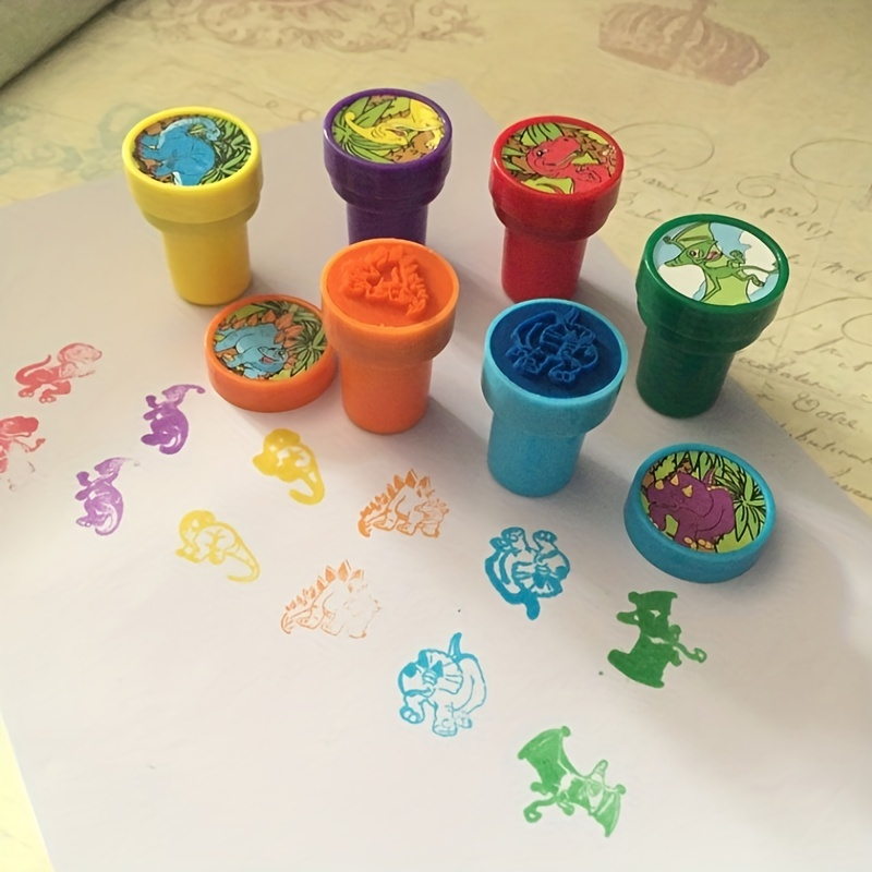 Assorted Stamps Self ink Stamps Toy Stamps Happy Face Seal - Temu