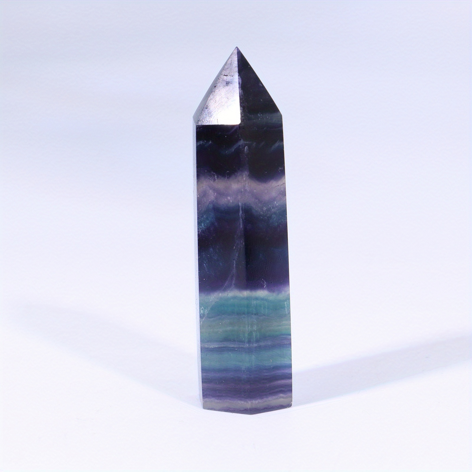 Tour de baguette en cristal de quartz, bijou d'obélisque en fluorite  arc-en-ciel naturel Poli - Hauteur : 70 mm - Largeur : 10 mm- 300 g - (5) -  Catawiki