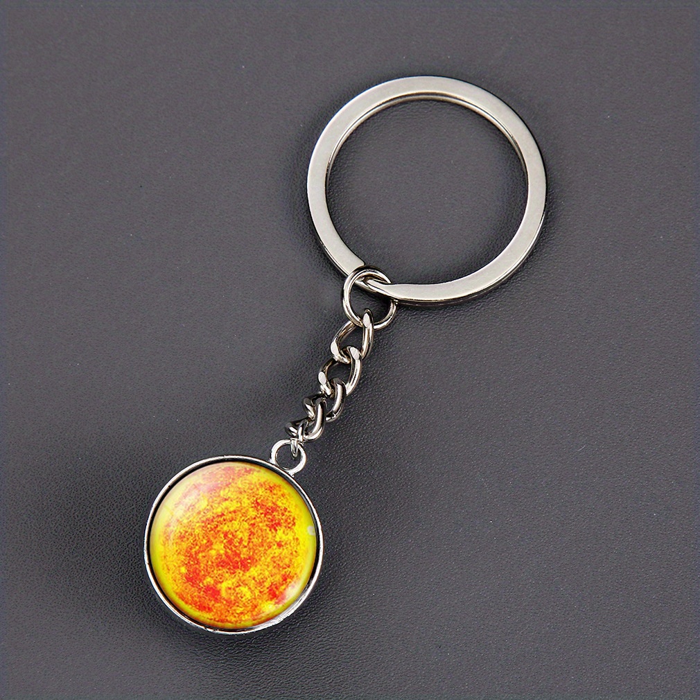 Solar System Planet Keyring Galaxy Nebula Keychain Moon Mercury Mars Glass  Ball Fashion Pendant - Jewelry & Accessories - Temu Germany