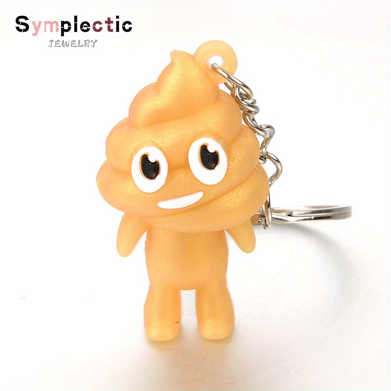 Cute Creative Spoof Poop Keychain, Personality Toilet Key Ring, Fun Gift  Poop Car Bags Pendant Toy Key Chain - Temu