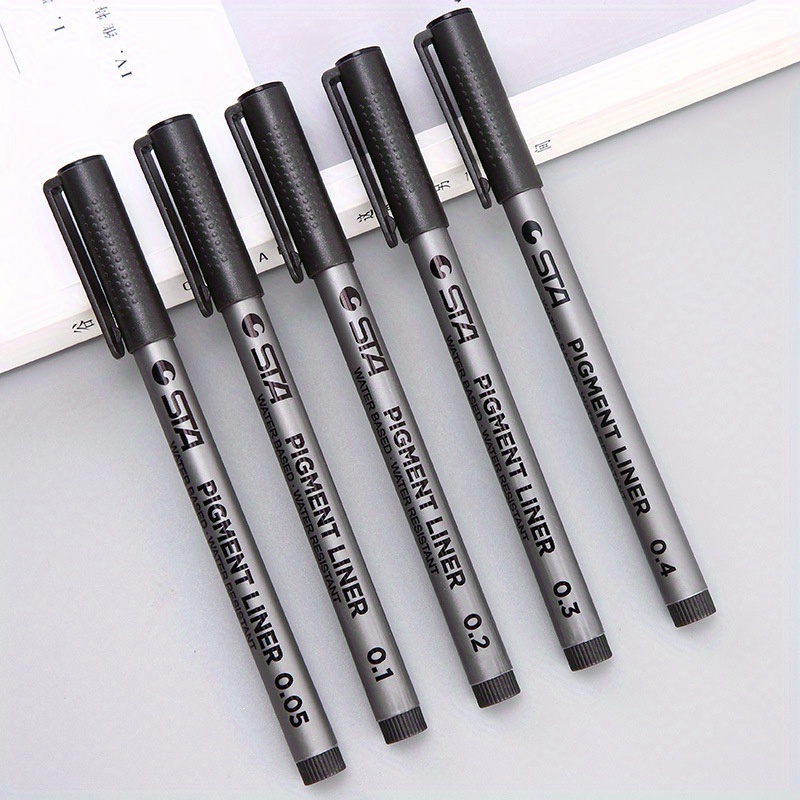 0.05mm-3mm Black Micro-Pen Fineliner Ink Pens Pigment Liner Drawing Pens