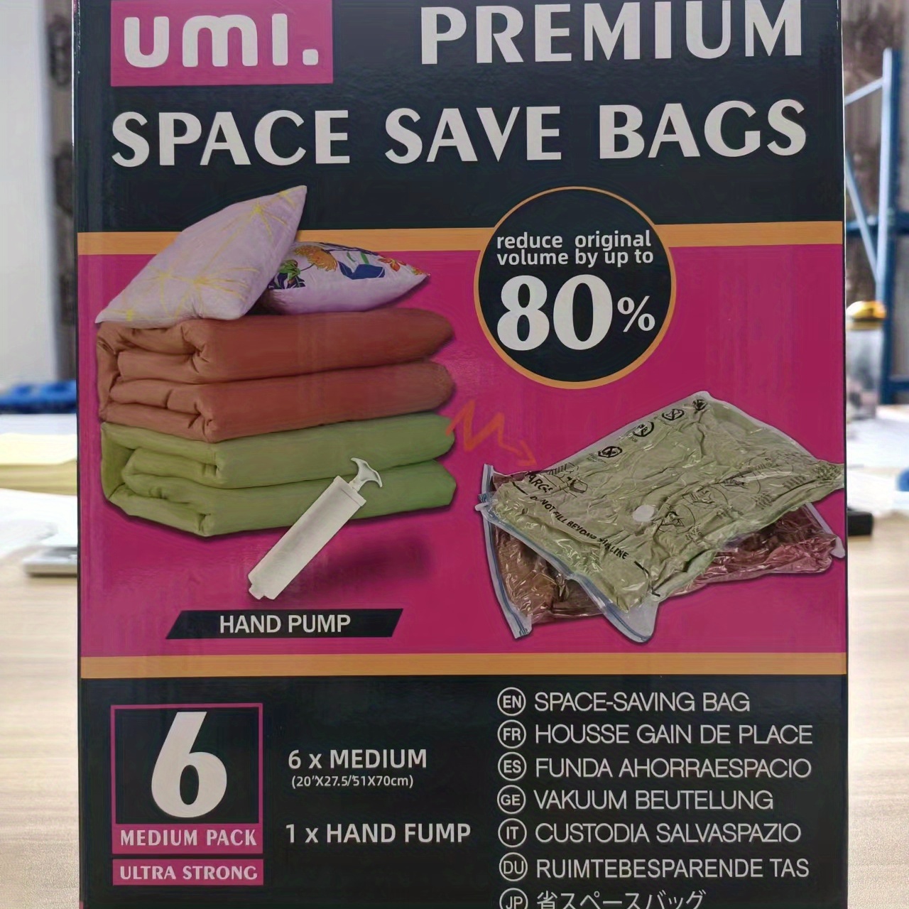 12 PACK vacuum storage bags variety pack, Lyfe seal, space saver