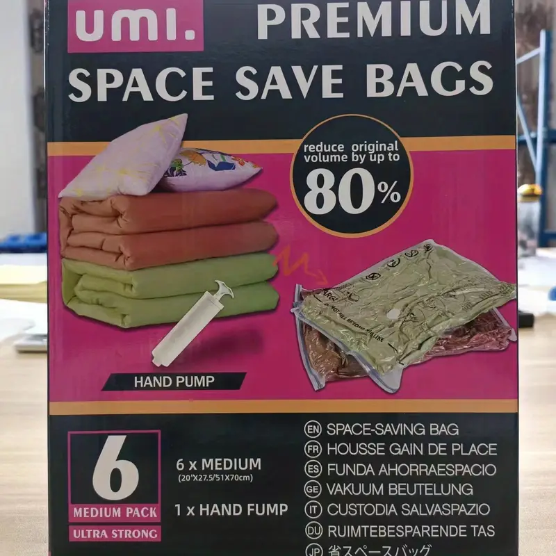 Vacuum Storage Bags With Hand Pump, Space Saver Vacuum Seal Storage Bags  Sealer Bags For Clothes, Clothing, Bedding, Comforter, Blanket - Temu Italy