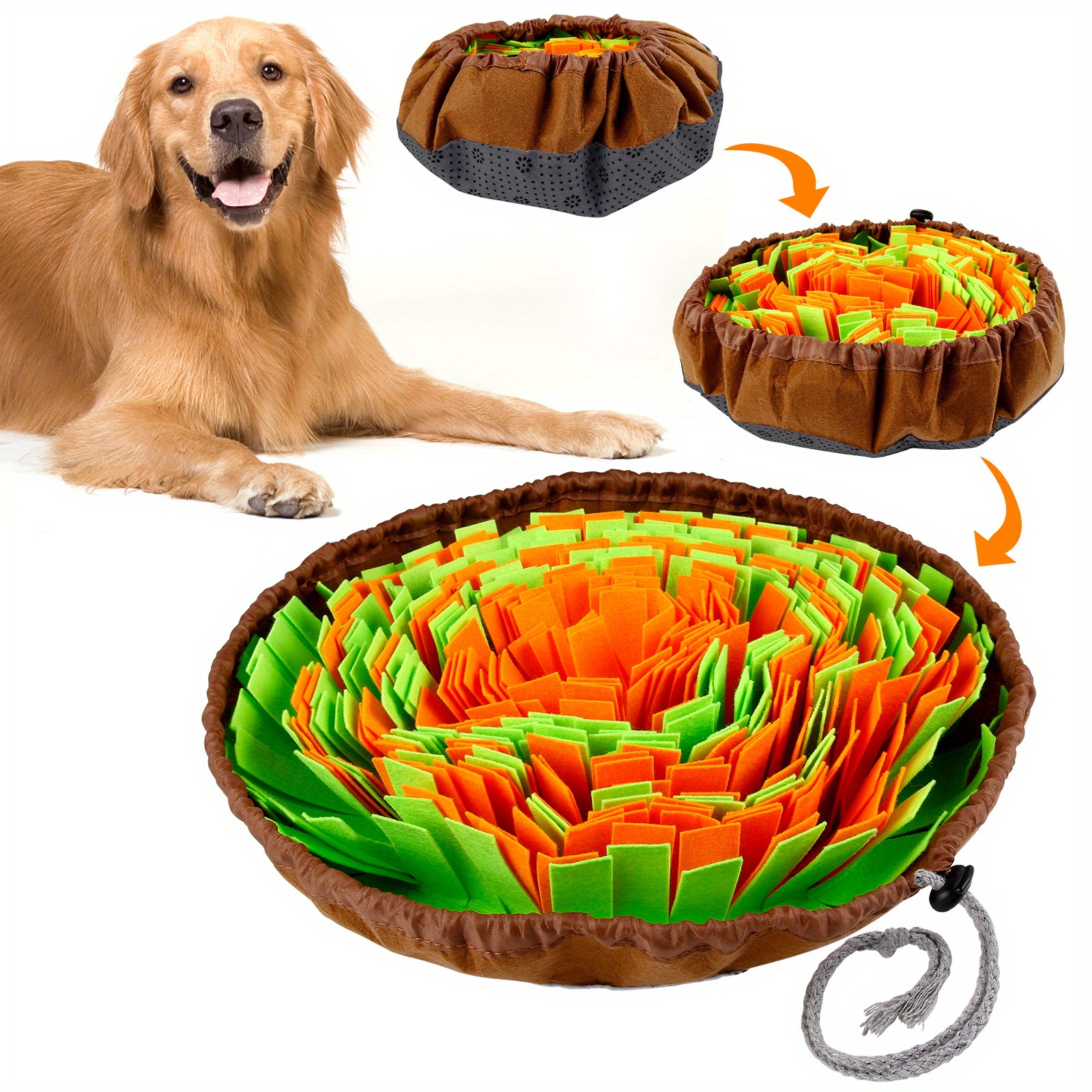 Green Interactive Slow Feeder for Dogs