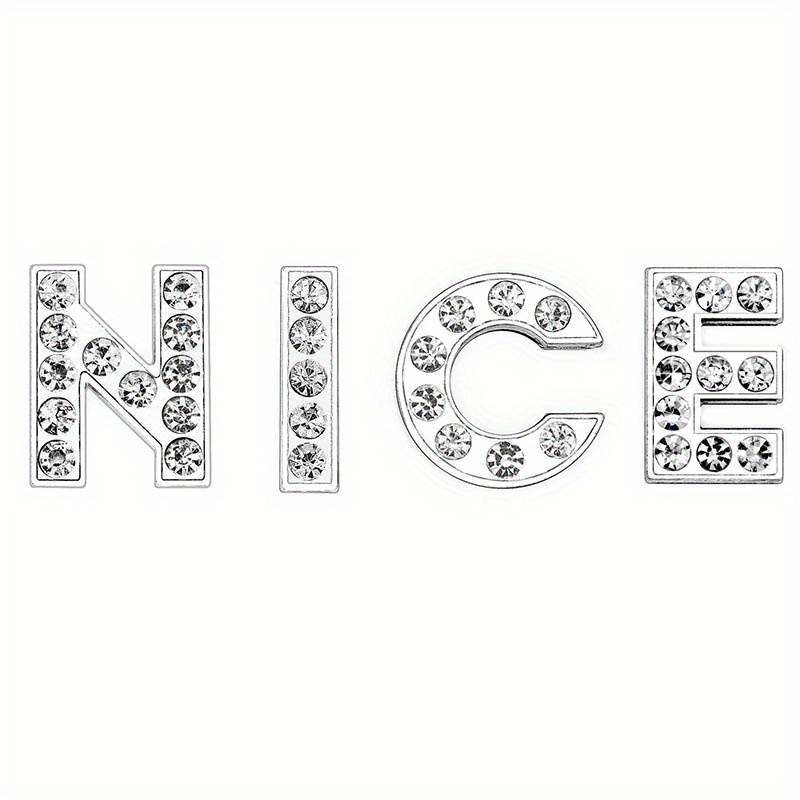 DIY Metal Crystal Slide Letter Charms For 8mm 10mm Leather Strap Bracelet  Jewelry Making Rhinestones Slide Letter Charms - Buy DIY Metal Crystal  Slide Letter Charms For 8mm 10mm Leather Strap Bracelet