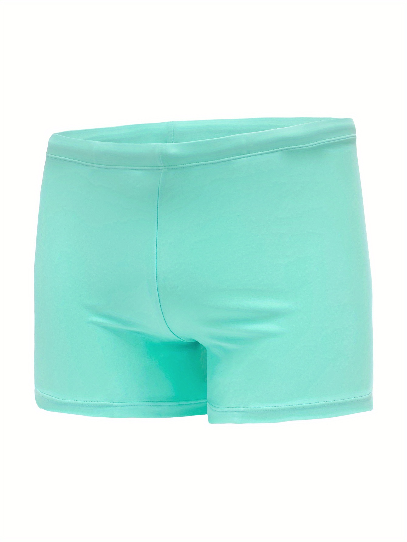 High Stretch Elastic Waist Men's Swim Trunks Summer Beach Temu