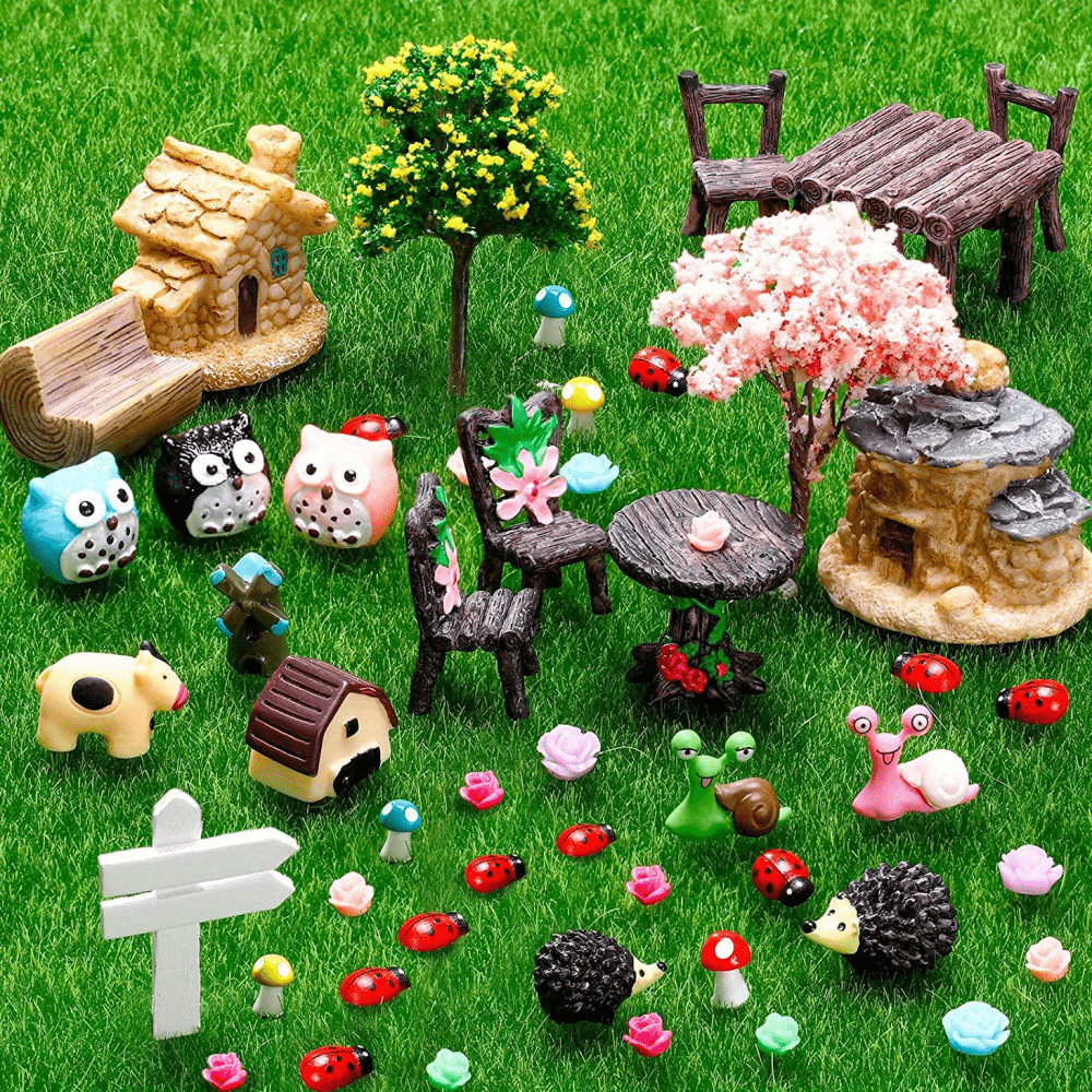 Cute Scarf Snowman Mini Fairy Garden Furniture Doll House Statue Ornaments  Accessories, Party House Toys Gift, Decorations Crafts - Temu