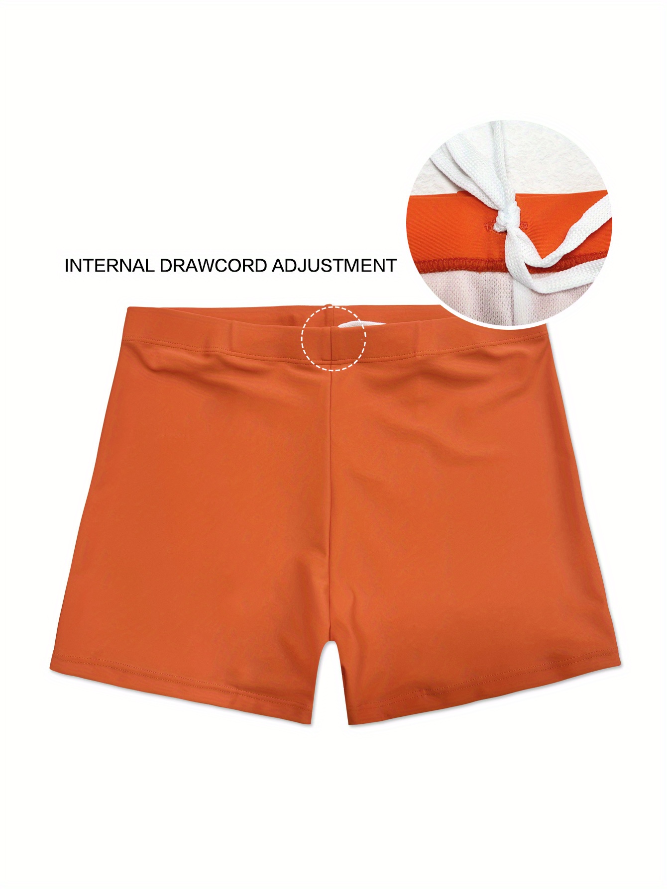 High Stretch Elastic Waist Men's Swim Trunks Summer Beach Temu