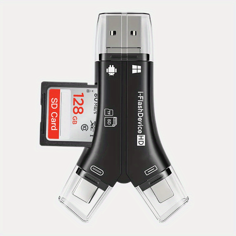 Sd/Micro SD Card Reader for Iphone/Ipad/Android/Mac/Computer/Camera,Portable  Mem