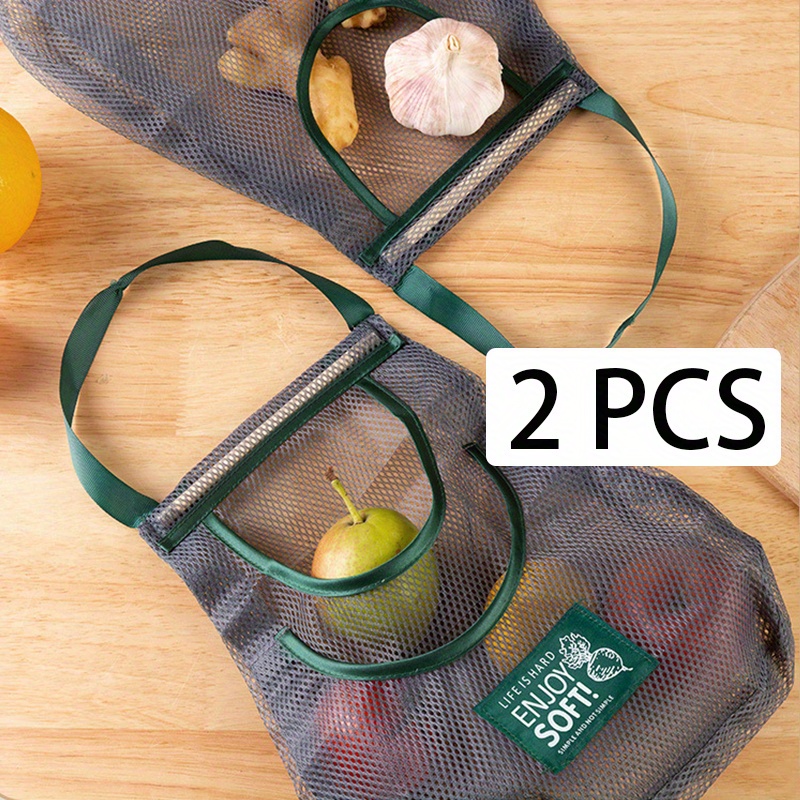 Combo of 12 Reusable Fridge Vegetable bags with Drawstrings and 12 Mul