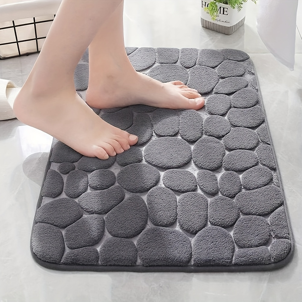 Solid Coral Sponge Water Absorbent Bathroom Mat Non Slip - Temu