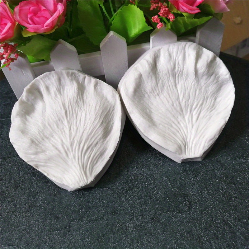 Popular Austin Rose Petal Silicone Mold, Featuring A For Cake Embossing, Perfect For Realistic Flower Fondant Cakes.