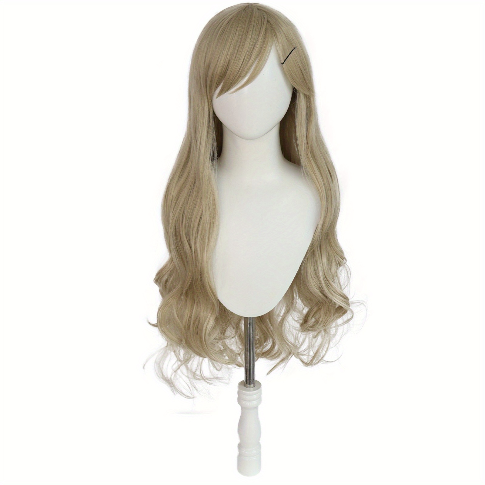 Cosplay Wigs Khaki Extra Long Body Wave Hair Wigs Slant Temu Canada