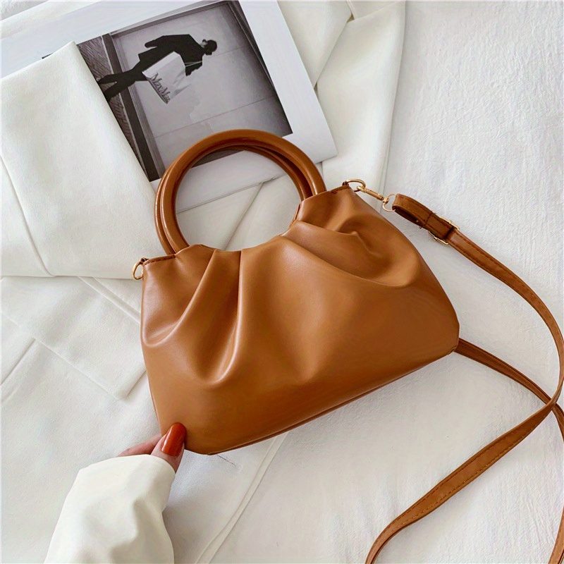 Minimalist Shoulder Ruched Bag