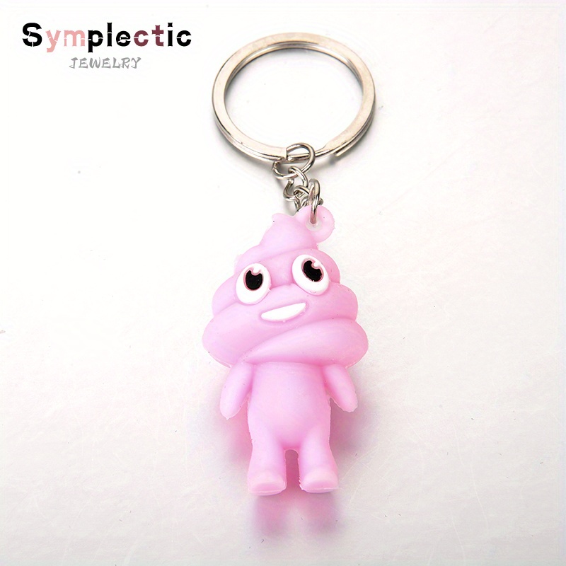 Cute Creative Spoof Poop Keychain, Personality Toilet Key Ring, Fun Gift  Poop Car Bags Pendant Toy Key Chain - Temu