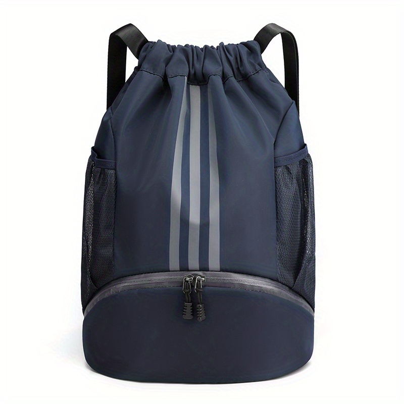 Sac de sport léger avec cordon de serrage (1 pièce) sac à dos en nylon  imperméable pour salle de sport, sport, yoga et shopping petit bleu ciel