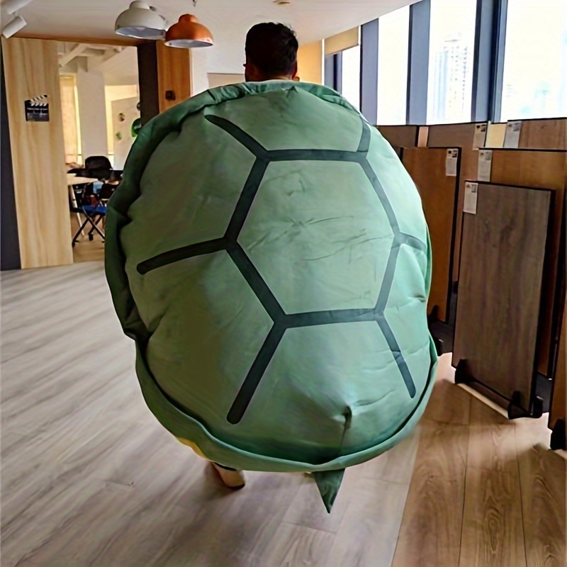 Oreiller portable en forme de carapace de tortue, poupée en