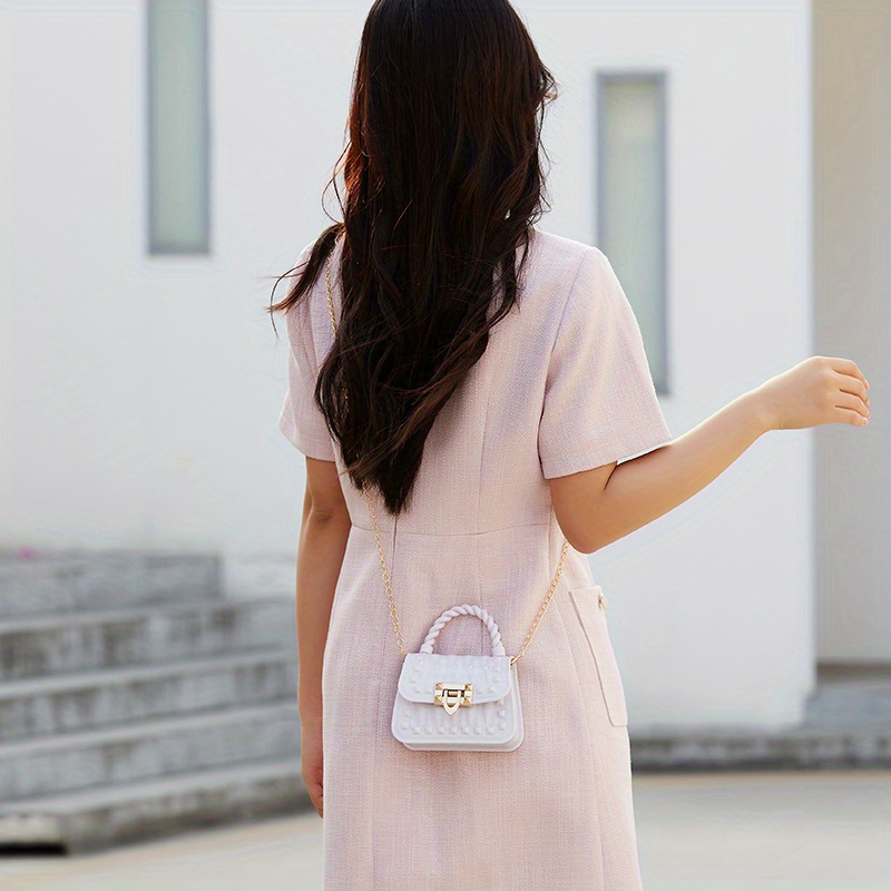 Mini Fashionable Handbag, New Arrivals Simple Style Solid Color