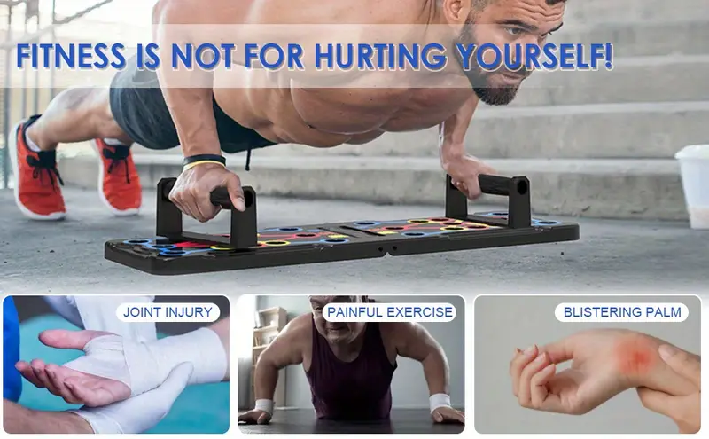 push up board foldable multi functional 20 in 1 push up board chest muscle exercise equipment for men women fitness training details 3