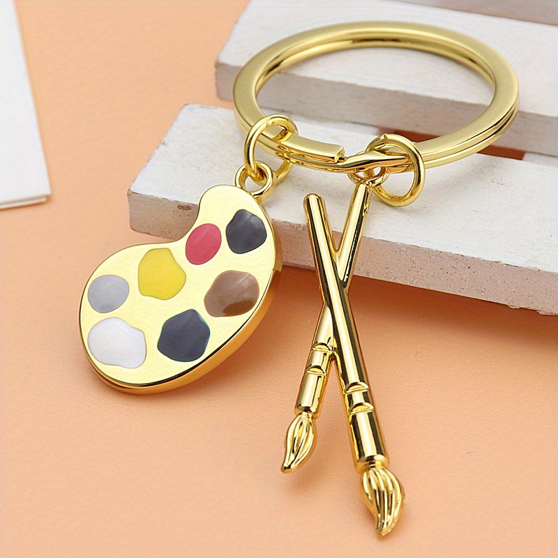 Zinc Alloy Preppy Style Keyrings Keychains With Golden - Temu
