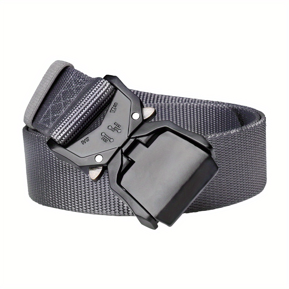 Double Quick Release Aluminum Buckle Belt for Tactical Use