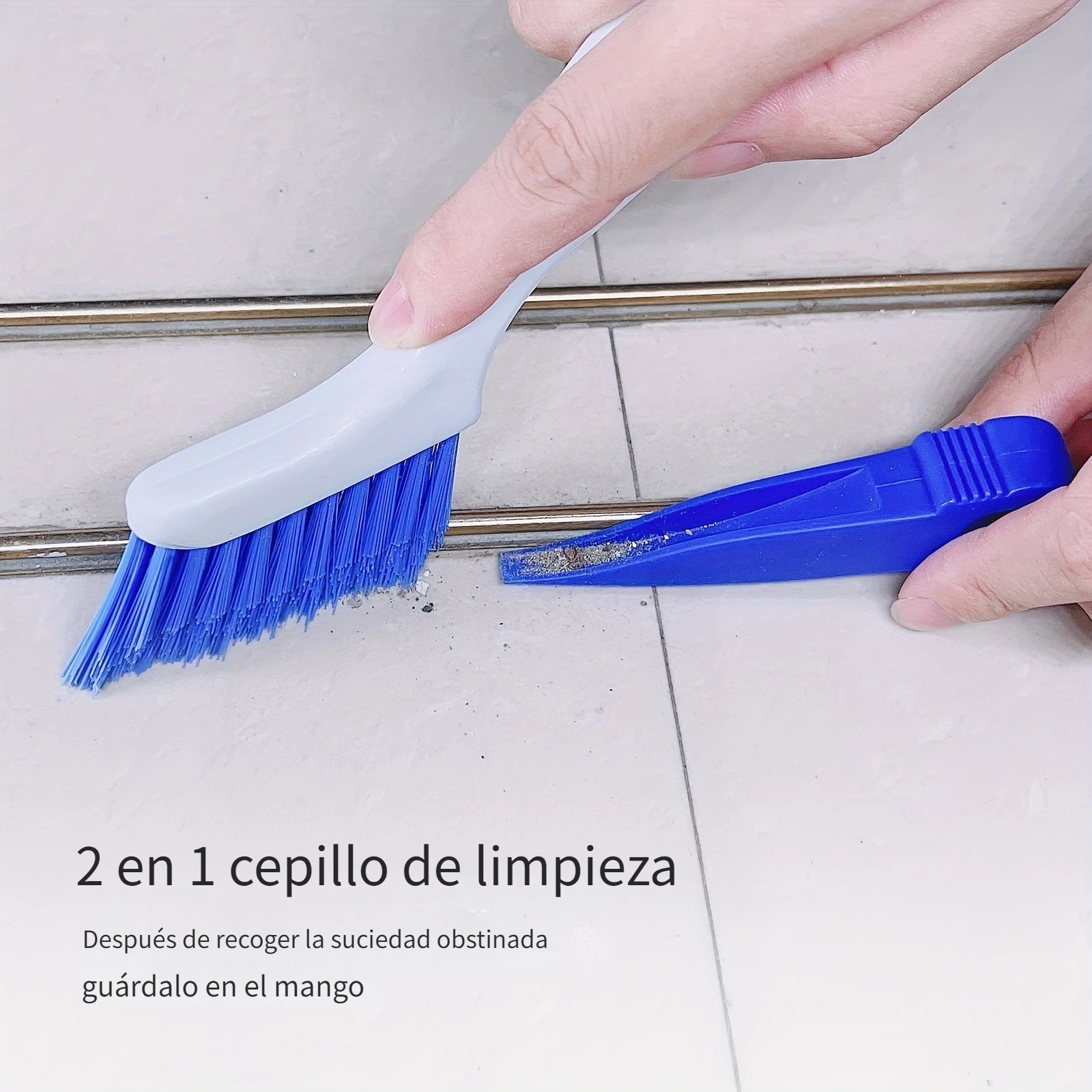 8 cepillos de limpieza para el hogar pequeños, juego de cepillos de  limpieza pequeños, micro fregador, 8 en 1, cepillo de limpieza de detalles