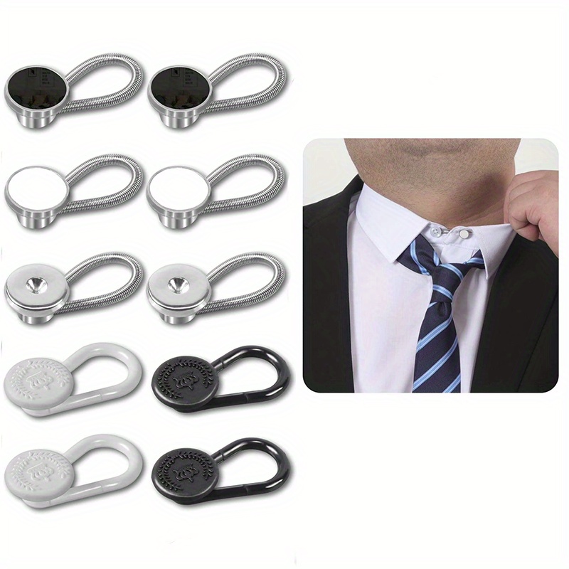 Snagshout  12 Collar Extenders for Mens Shirts Soft Sturdy Durable Smooth  Button Extender Neck Wrist Comfortable