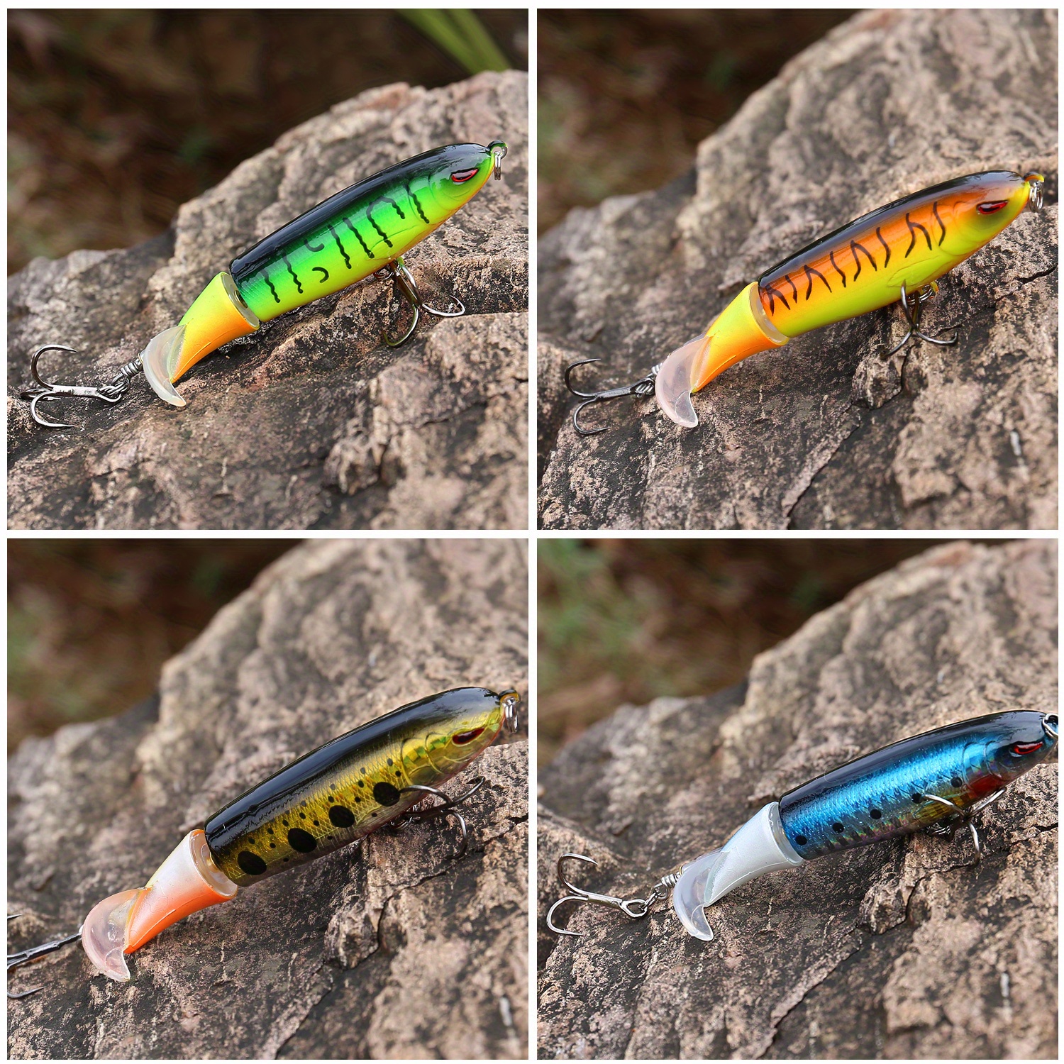 5x Spinnerbaits Löffelköder 6,5cm/8,5g – Silber, Für Barsch, Hecht & Co.