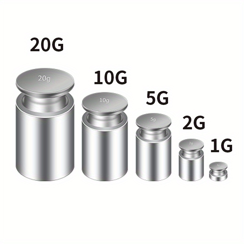 Calibration Weight 100g 50g 20g 10g 5g Grams Jewelry Scale Kitchen Scales  Weighing Balance Scale Weights 6pcs/Set With Box