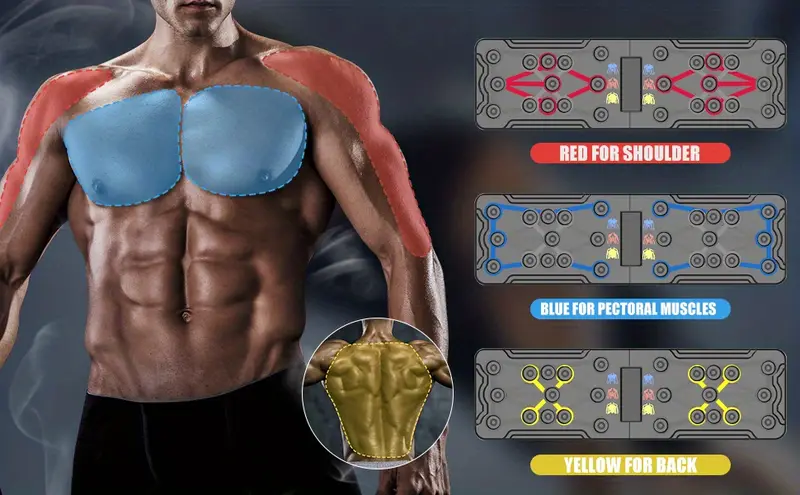 push up board foldable multi functional 20 in 1 push up board chest muscle exercise equipment for men women fitness training details 1