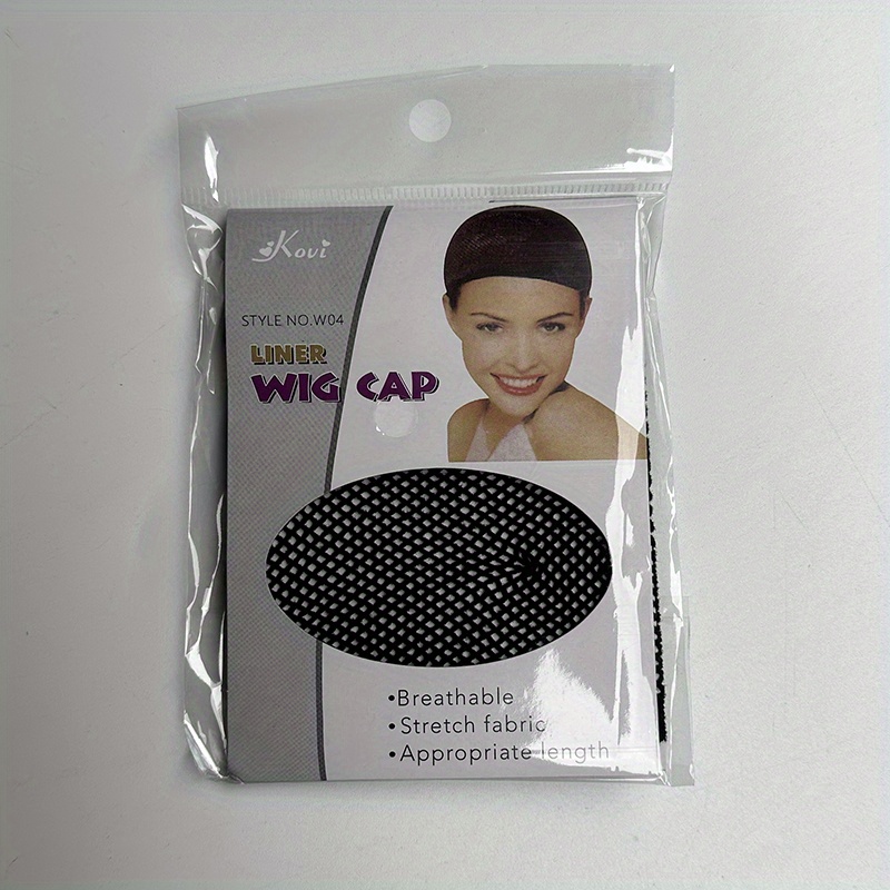 KOVI Black Wig Cap Liner Style W04 Breathable Stretch Fabric Appropriate  Length