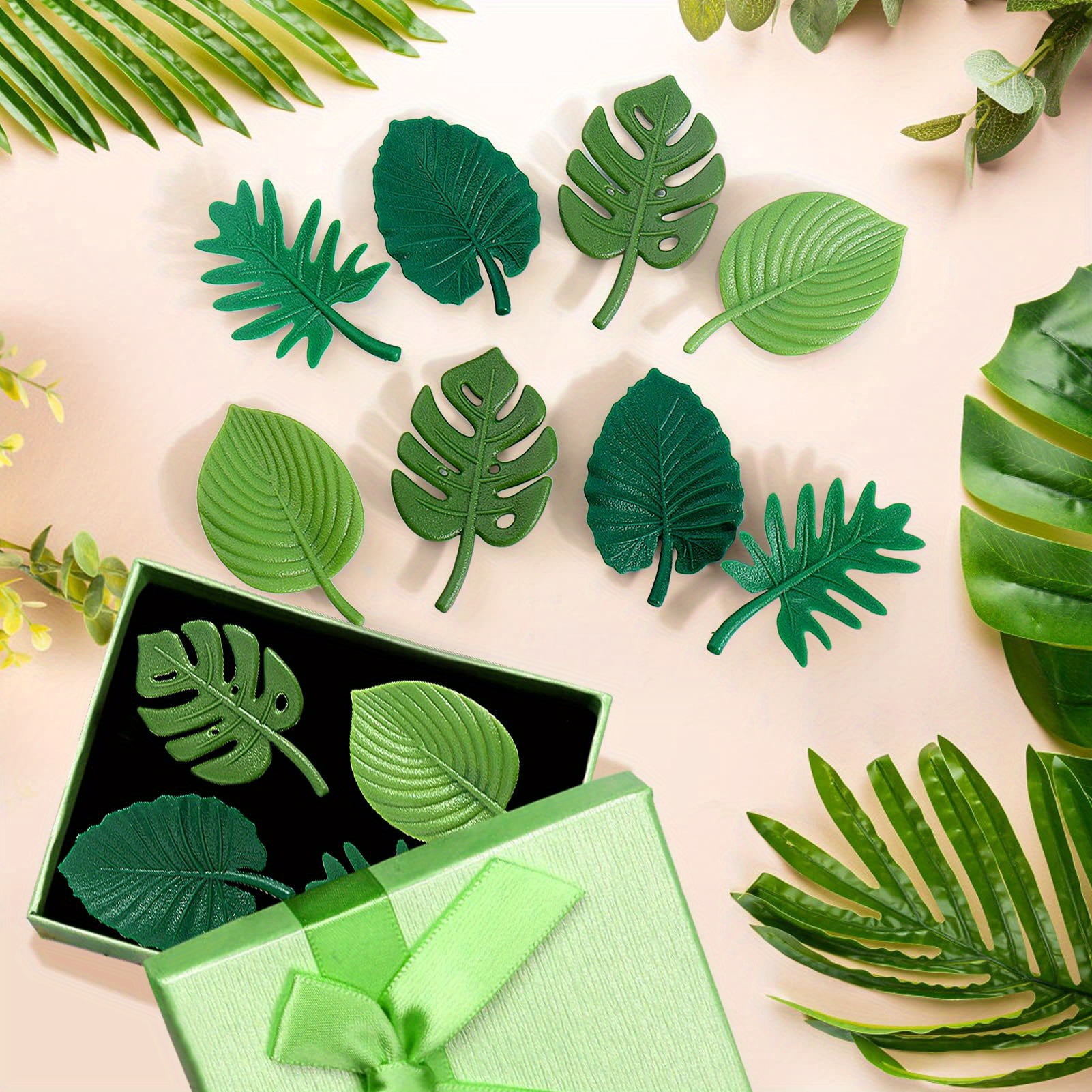 Fridge Magnets Mini Tropical Leaves - Temu