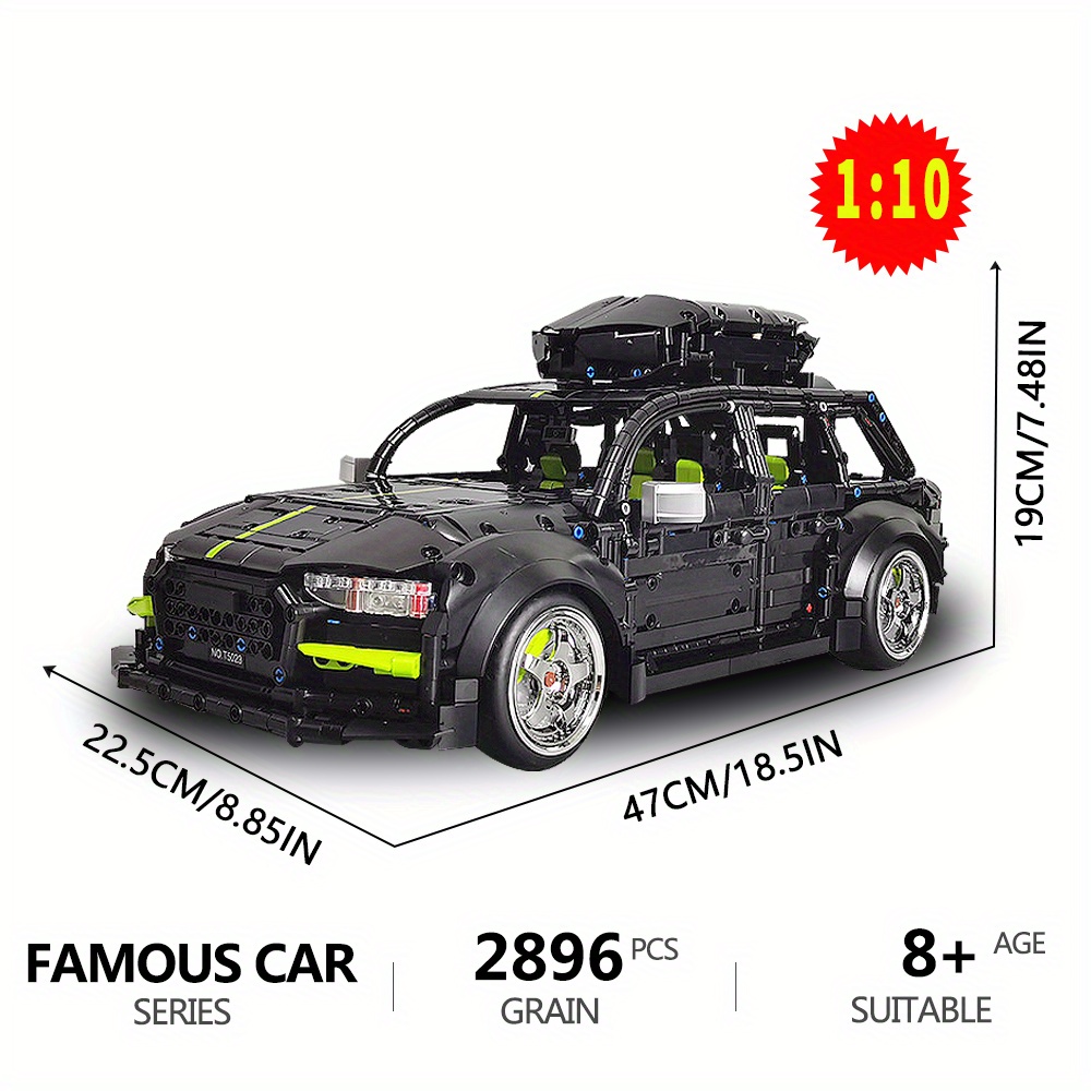 Famous Car Building Blocks Model Station Wagon Bricks Equal