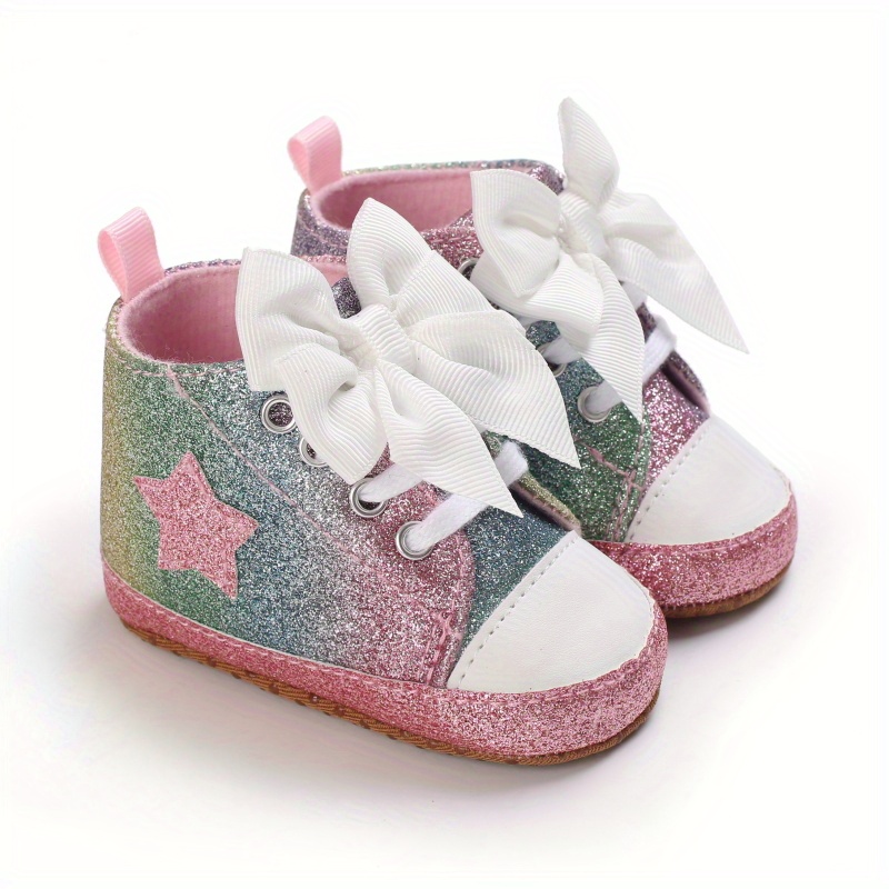 Baby girl hot sale crib sneakers