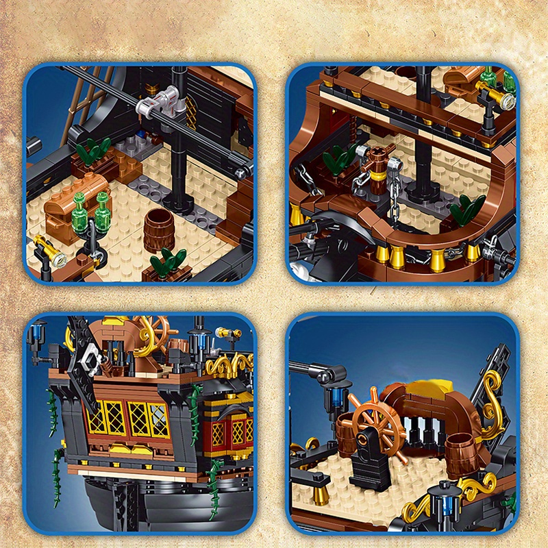 Pirate Ship Adventure Creative Ship Island Storm Ship - Temu United Kingdom