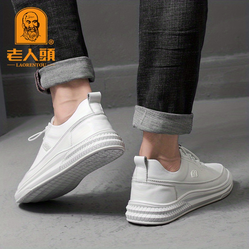 Leather Skate Shoes Laorentou Men s Casual Wear resistant - Temu New ...