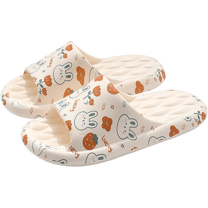 Print Cartoon Animal Eva Men Slippers Summer Thick Platform Soft Heel  Non-slip Sole Home Indoor Man Bathroom Slides - Temu