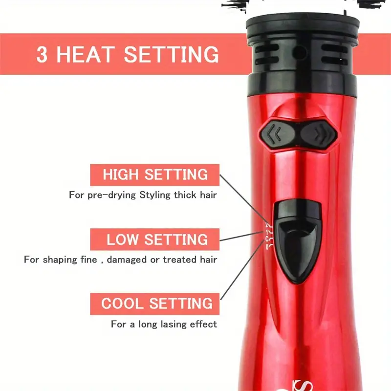 styling tools and hair dryers suitable for home salons rotating hair dryer brushes 2 in 1 electric rotating curling combs suitable for stylish and energetic curls details 2