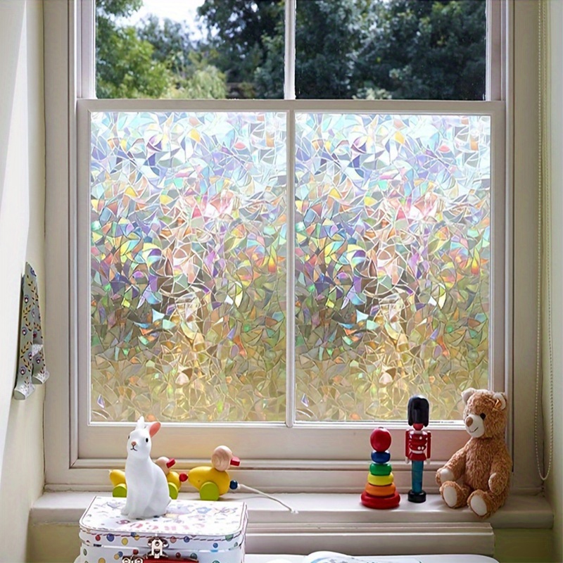 Stained Glass Window Film Rainbow Window Privacy Film - Temu