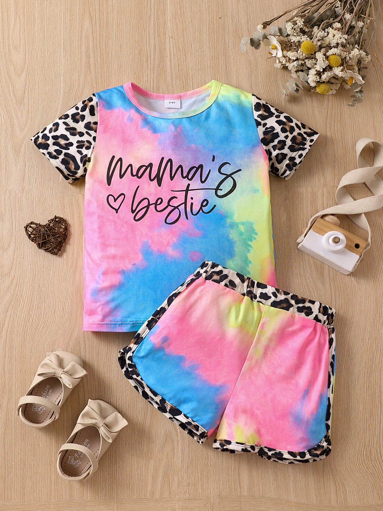 Baby Meisjes Kleding Baby Panter Kleding Tweedelige Set Letters